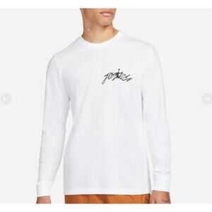 Nike Jordan Air Dri-FIT White Long-Sleeve T-Shirt Mens Sz 3XL